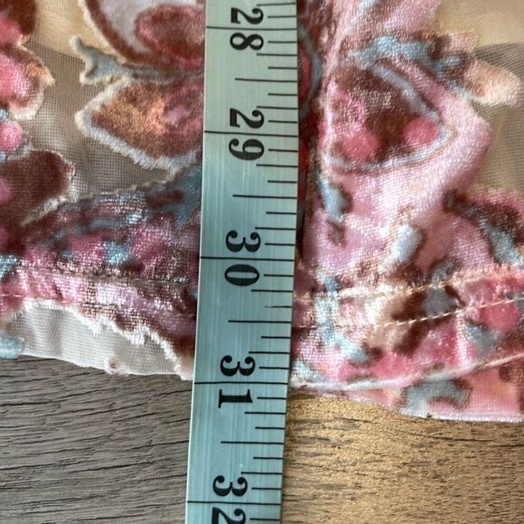 Free People Womens All the Time Velvet Babydoll Mini Dress Petal Combo Small NWT - Picture 11 of 13